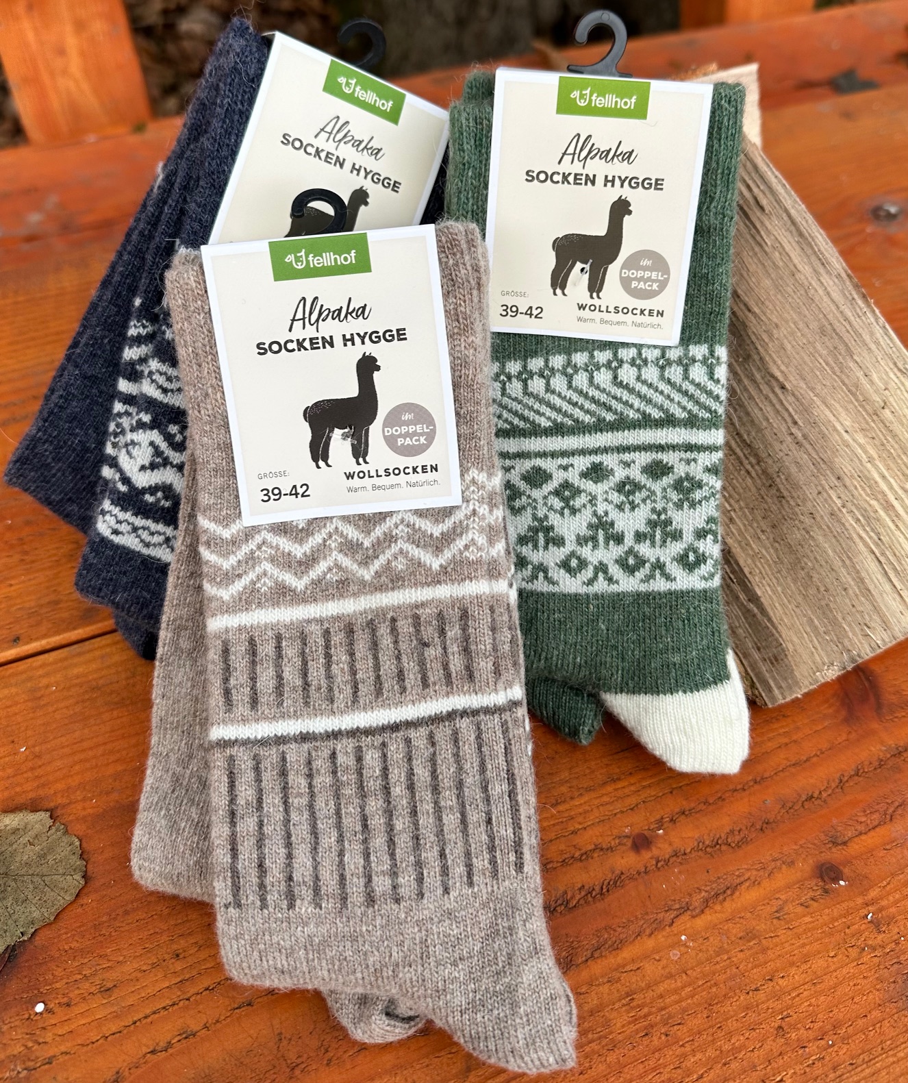 Alpaka Hygge Socken, 2er Pack